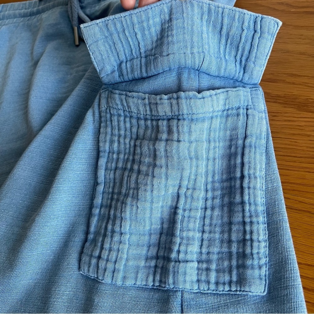 J. Jill Fit Terry Garment-Dyed Cargo Skirt Blue Size S - Picture 9 of 9